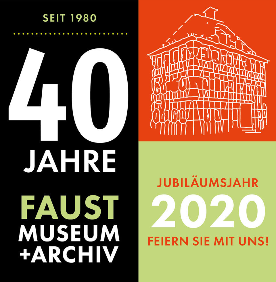Logo 40 Years Faust Museum - 2020 (Design Anne Hooss)