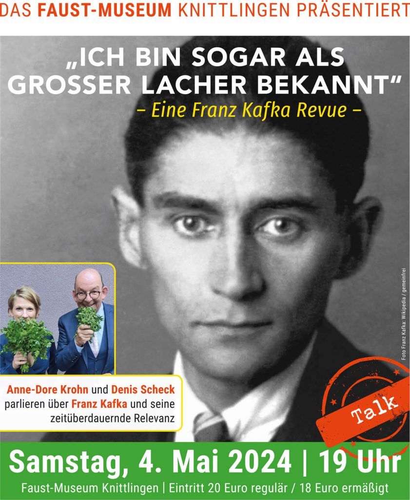 Anne-Dore Krohn und Denis Scheck parlieren über Franz Kafka und seine zeitüberdauernde Relevanz