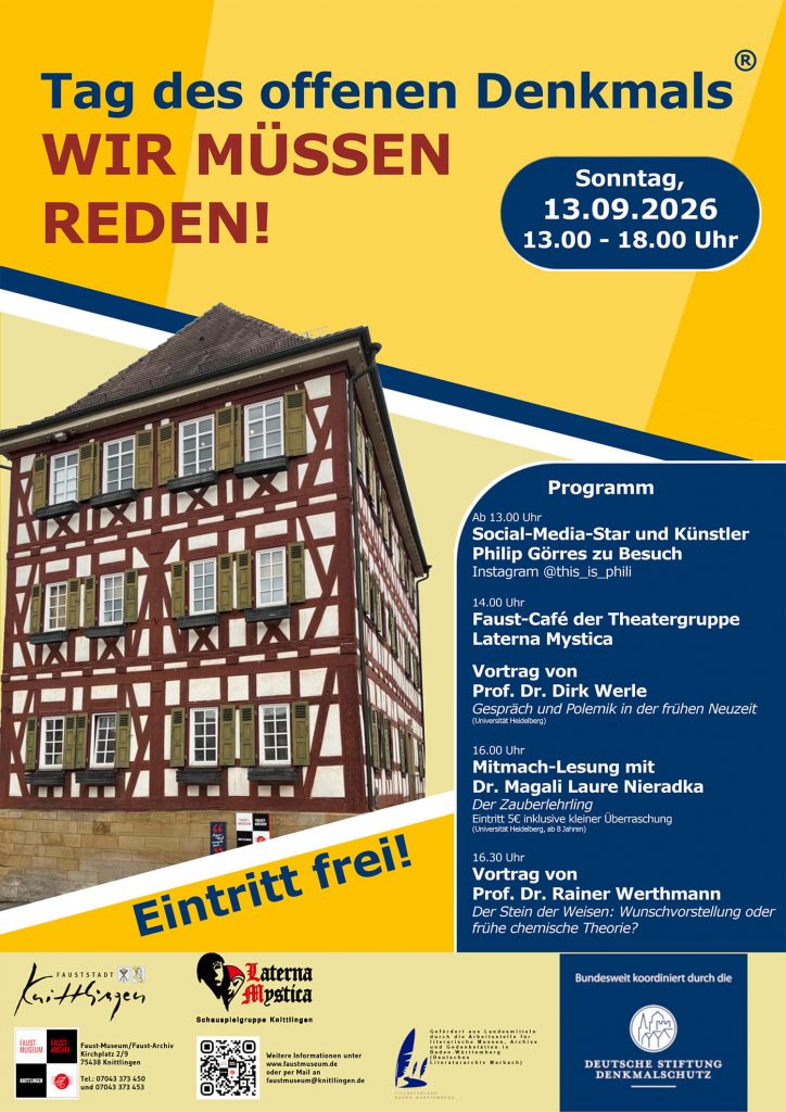 Tag des offenen Denkmals in Knittlingen